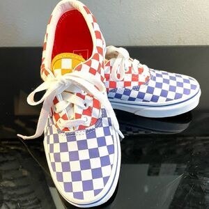 New Vans Off the Wall Master Multi-Colored Checkered Low Top Youth Sneakers 2.5Y